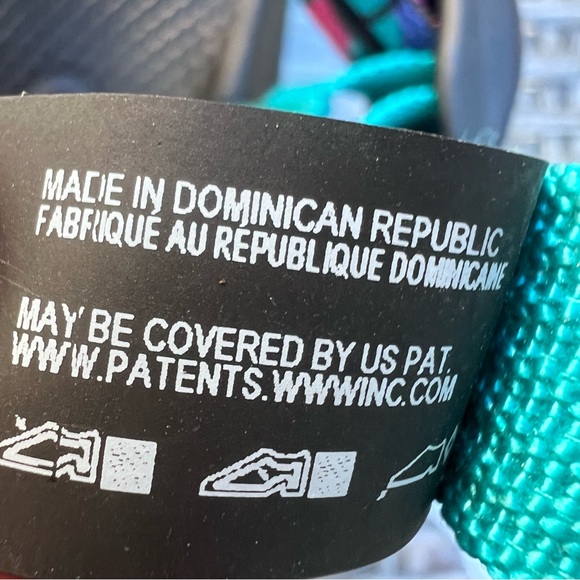 Chaco Kids ZX/1 Ecotread Sandal Teal Break Size 1 - Picture 9 of 11